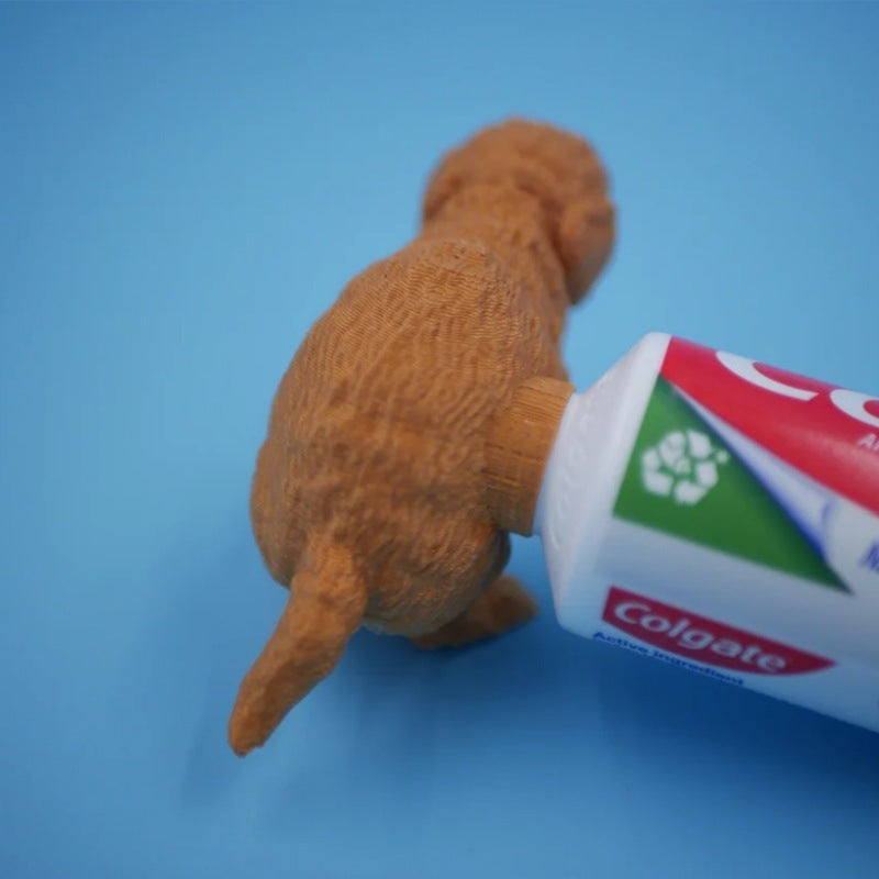 Creative Golden Retriever Toothpaste Head Puppy Poop Toothpaste Dispenser