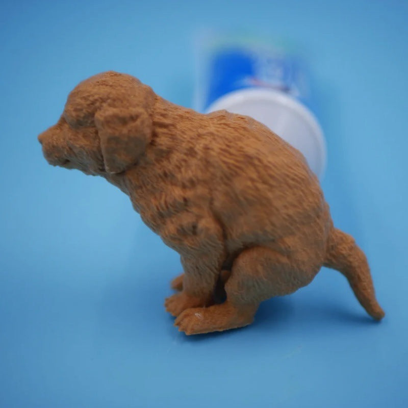 Creative Golden Retriever Toothpaste Head Puppy Poop Toothpaste Dispenser